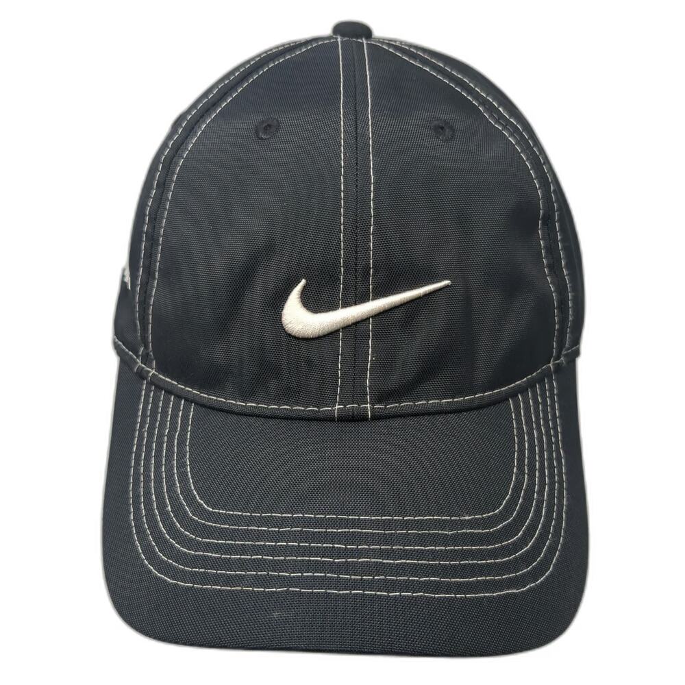 Nike Baseball Cap Black OSFM Lyons Embroidery Contrast Stitching Polyester Hat